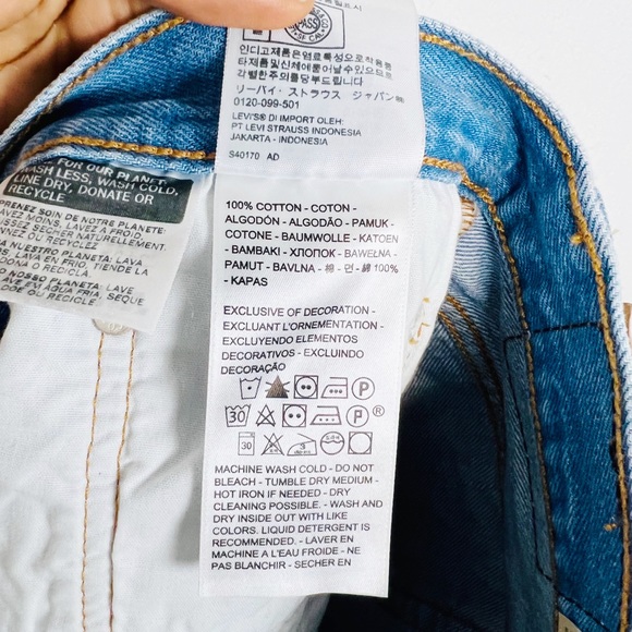 NEW Levi’s Premium 501 High Rise Distressed Shorts - Picture 9 of 12